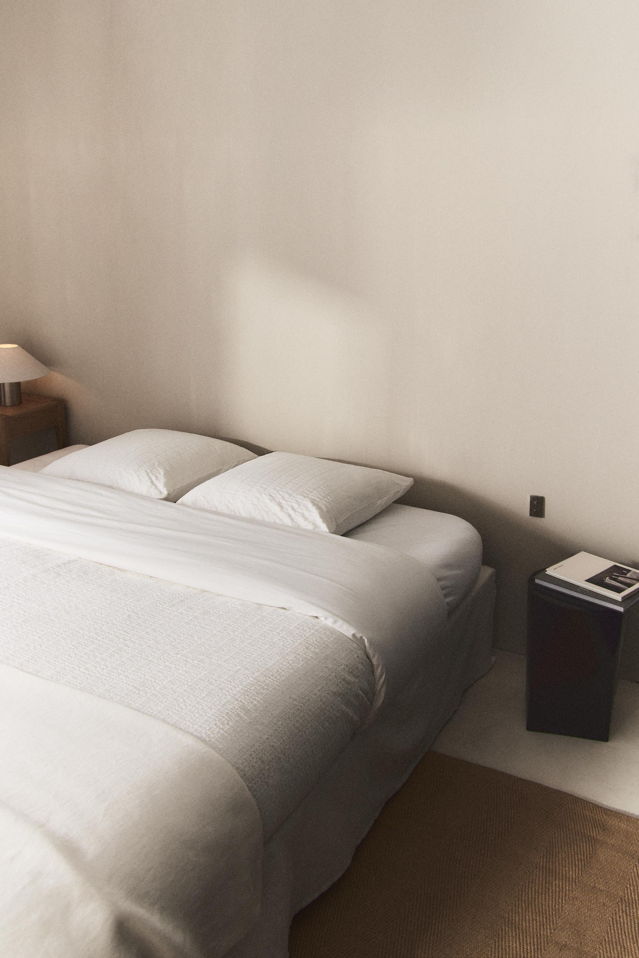 TEXTURED COTTON DUVET COVER