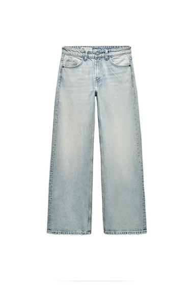 TRF WIDE-LEG MID-WAIST JEANS