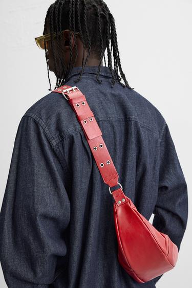 BANDOLERA OVALADA - Rojo de Zara - Imagen 0