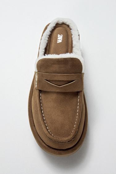 MOCASÍN DESTALONADO PLATAFORMA - Marrón de Zara
