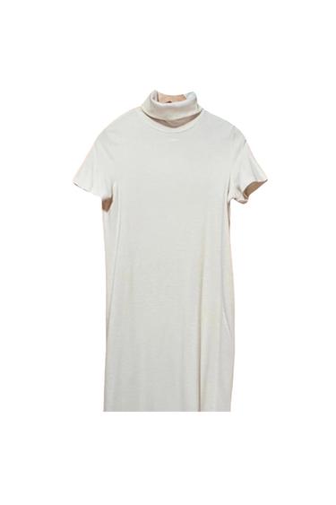 VESTIDO PUNTO BEIGE
