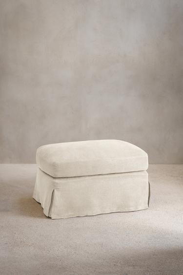 FOOTSTOOL 01 - Light beige by Zara