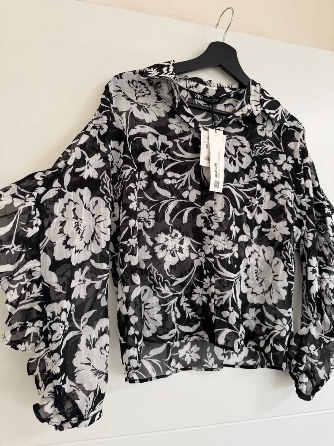 PRINTED RUFFLED SHIRT - Image 4