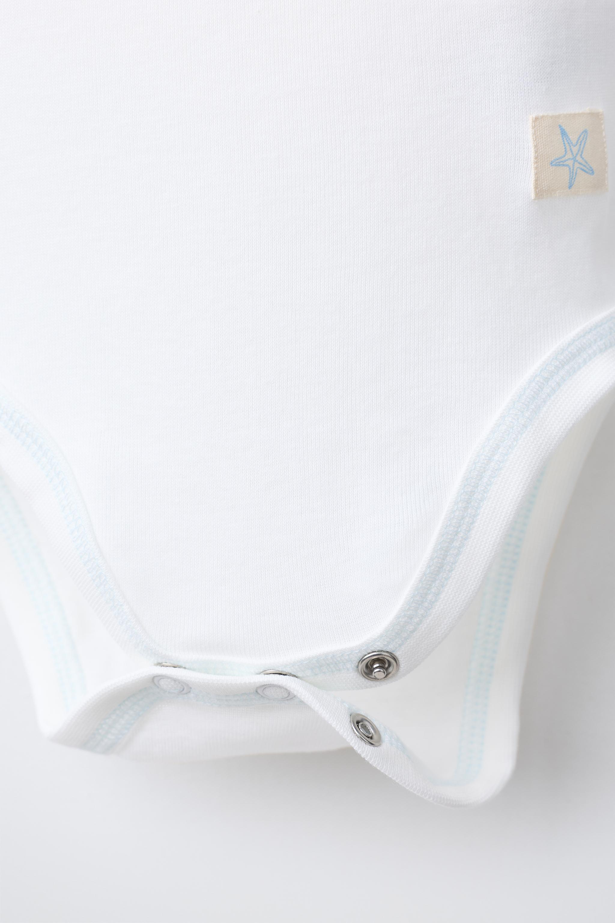 FIVE-PACK SHORT SLEEVE LABEL BODYSUITS