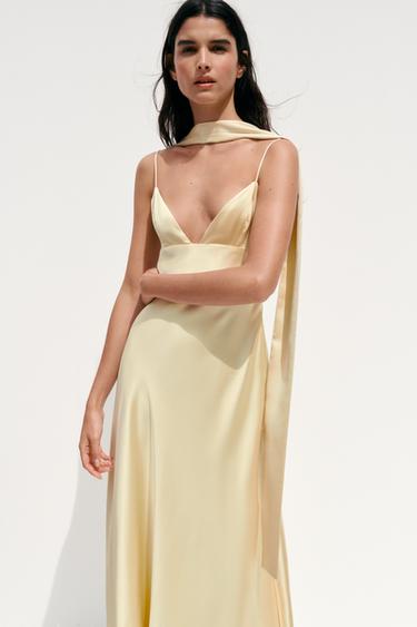 FOULARD SATIN MAXI DRESS - Vanilla by Zara - Image 2