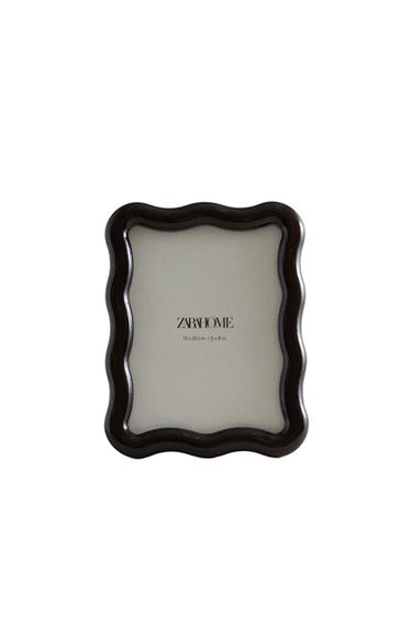 Zara WAVY WOODEN PHOTO FRAME - 棕色