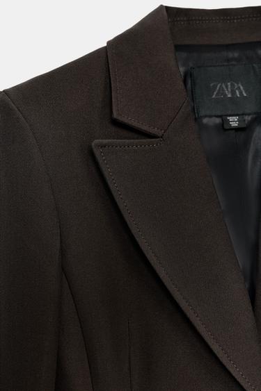 ZW COLLECTION FITTED BLAZER - Brown by Zara - Image 5