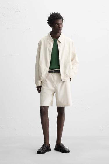 STRIPED REGULAR FIT BERMUDA SHORTS - striped by Zara - Image 0