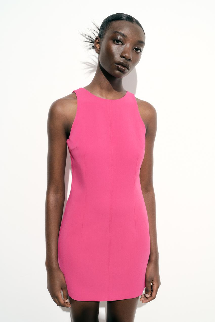 ORGANZA BALLOON DRESS - Pink