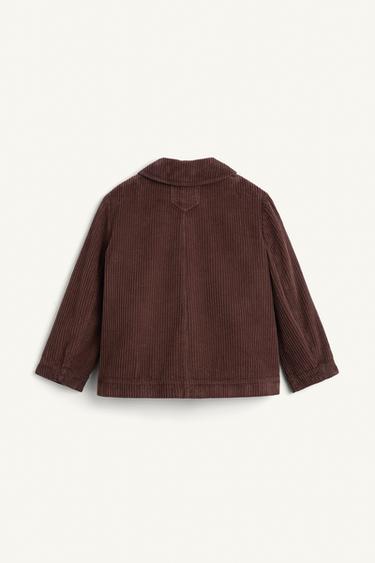 CORDUROY TRENCH COAT - Dark burgundy by Zara