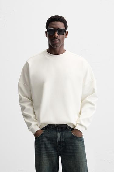 SOFT PATCH SWEATSHIRT - White by Zara