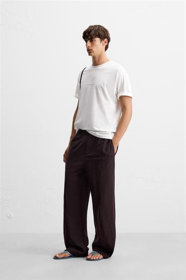 CONTRAST PATCH T-SHIRT - White by Zara - Image 3