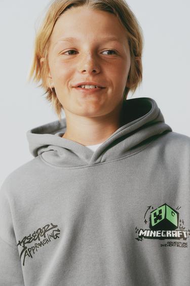 Zara MINECRAFT © MOJANG HOODIE - Gray