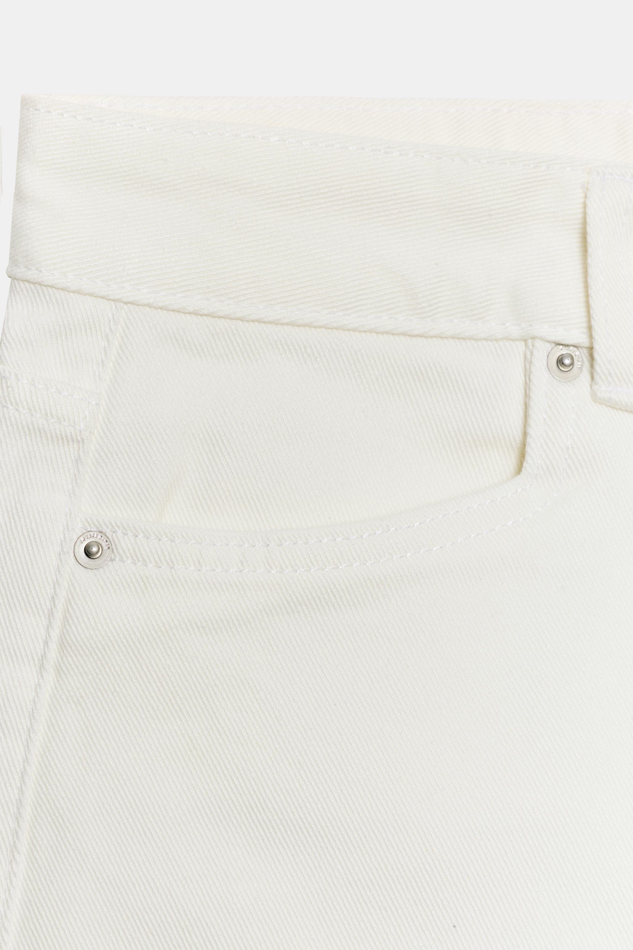 Zara ZW COLLECTION ORTA BEL DENIM BERMUDA görsel 7