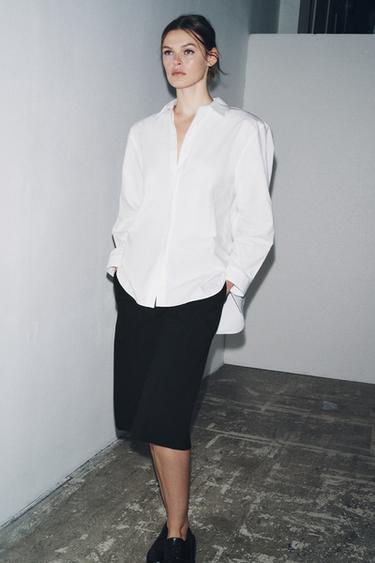 BERMUDA LARGA ZW COLLECTION - Negro de Zara
