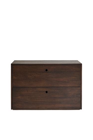 WOODEN CHEST WITH DRAWERS - Brown by Zara