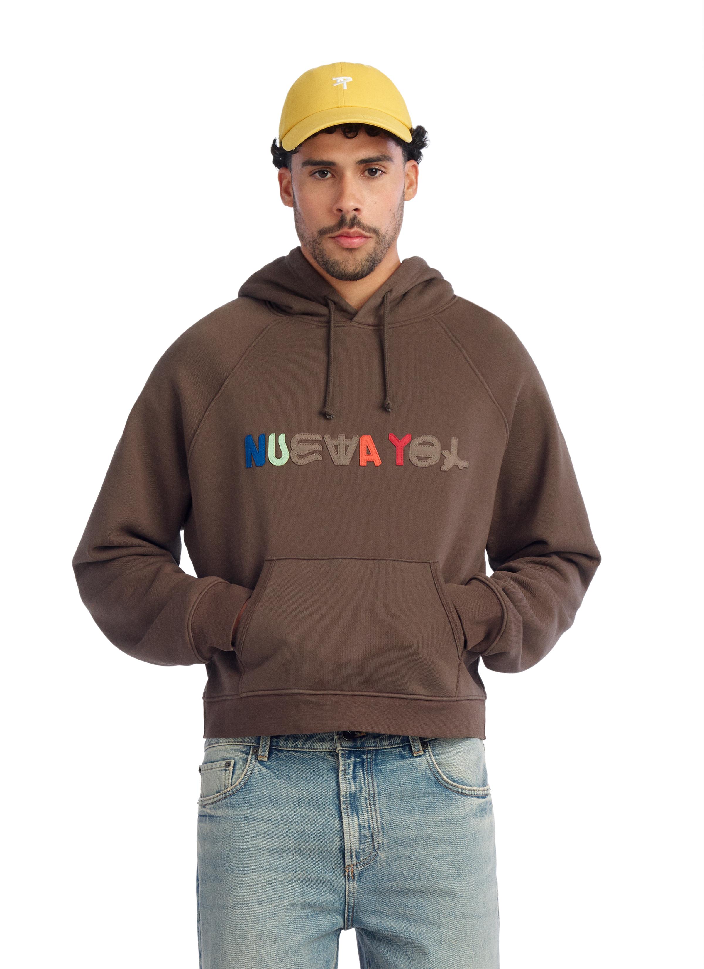NEW YOL PATCH HOODIE — Brown