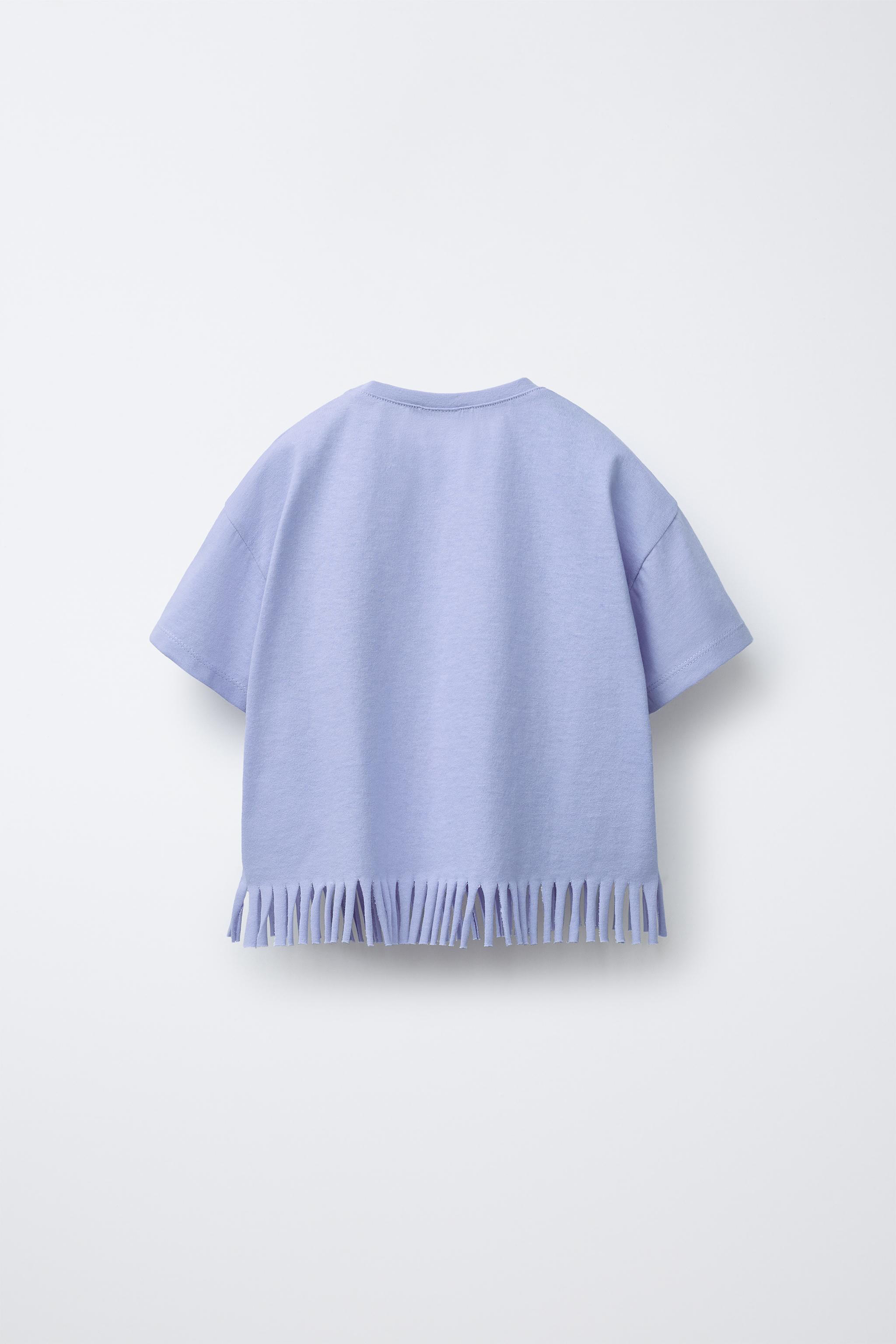 フリンジTシャツ 4カラー オーバーサイズ ひび割れ加工プリント Tシャツ DT4337