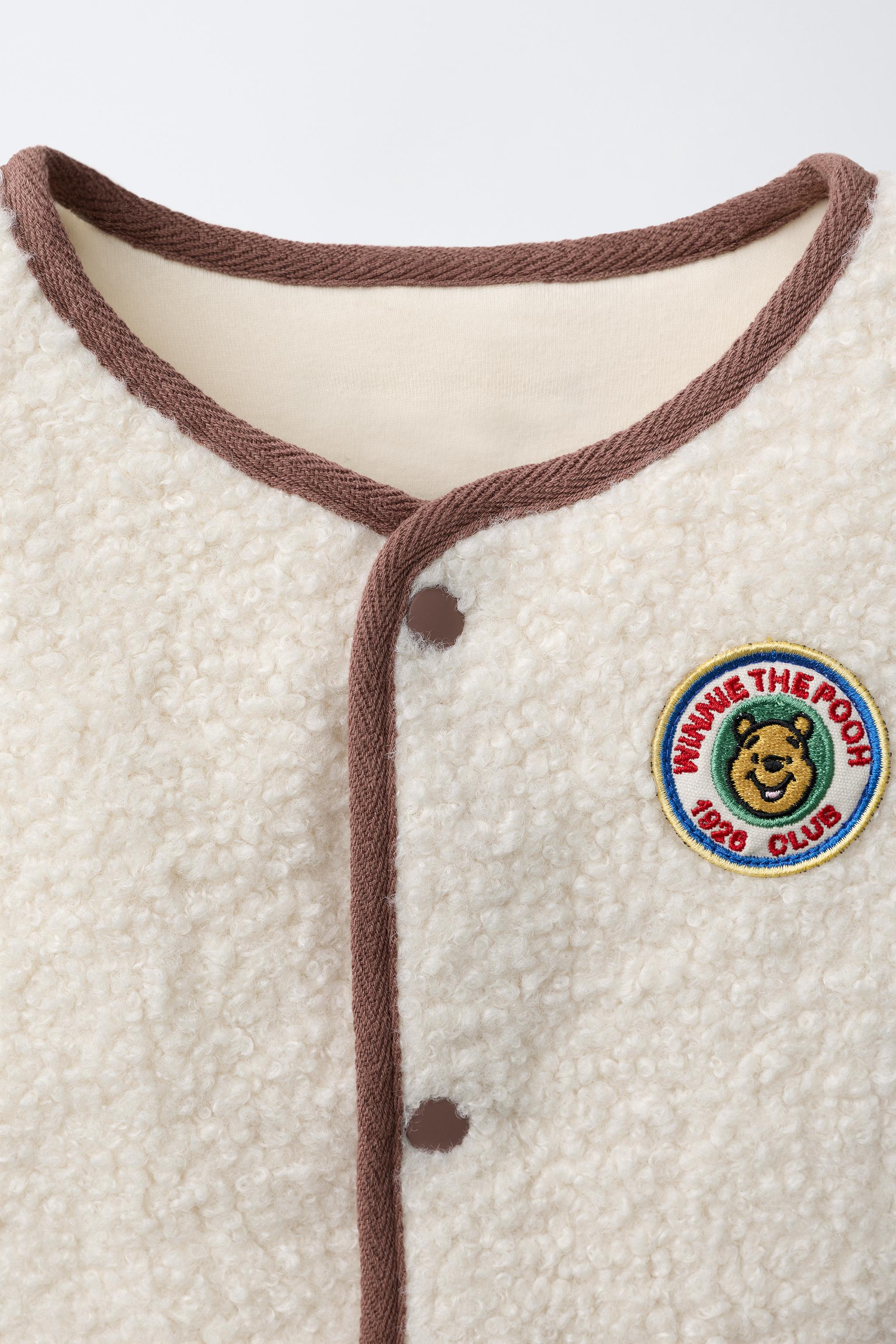 Детские жилеты Zara WINNIE THE POOH © DISNEY FAUX SHEARLING VEST — фото 4