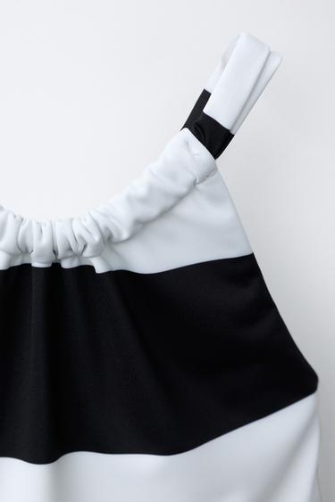 2-6 ANS/ MAILLOT DE BAIN À RAYURES - Blanc / Noir de Zara - Image 2