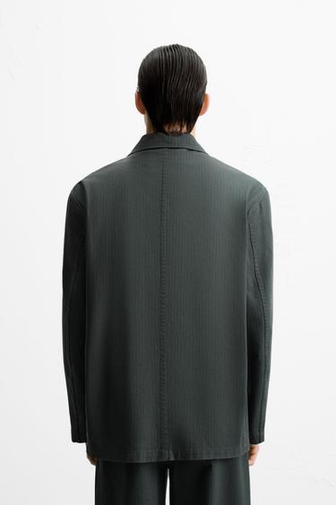 RELAXED FIT SUIT BLAZER - Anthracite grey by Zara - Image 2