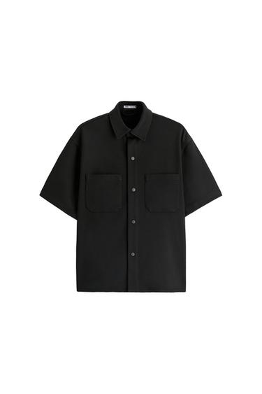 STRETCH POCKET OVERSHIRT