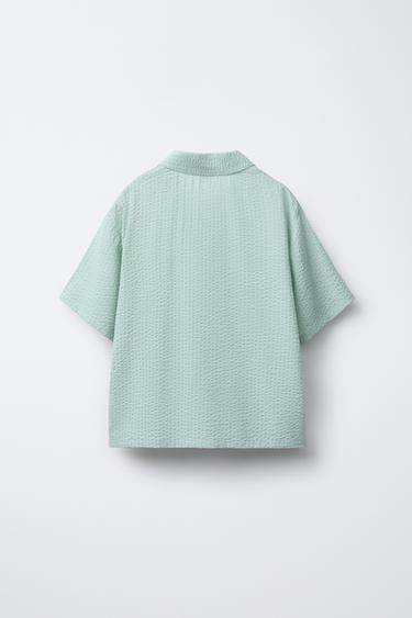 6-14 ANS/PYJAMA CHEMISE SEERSUCKER - Verdâtre de Zara - Image 2
