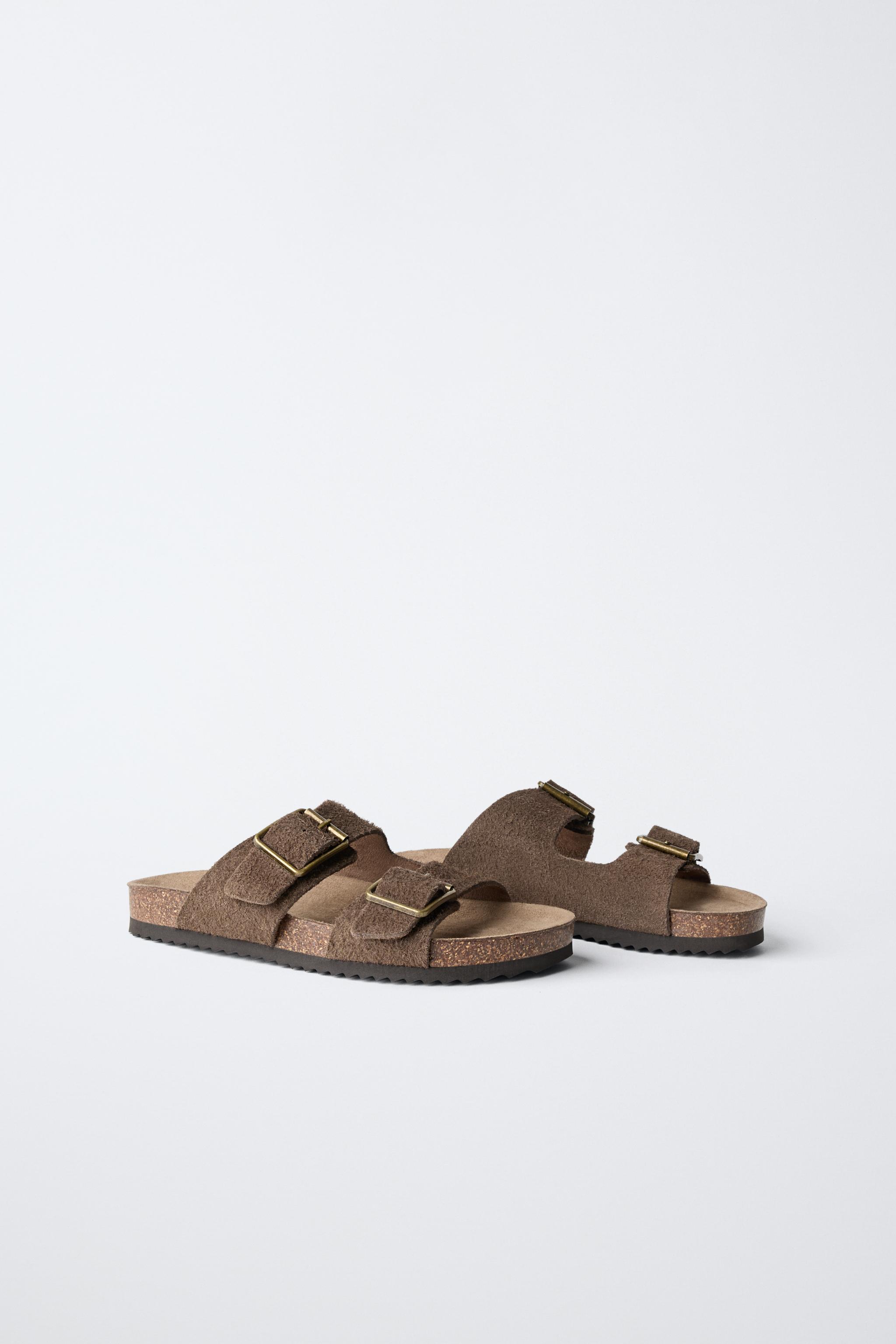 Детские сандалии Zara STORIEZ - LEATHER BUCKLE SANDALS — фото 2