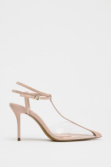 VINYL SLINGBACK SHOES - Beige by Zara