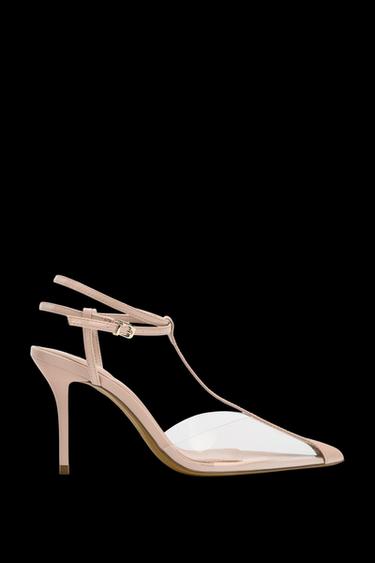 ZAPATO DESTALONADO VINILO - Beige de Zara - Imagen 0