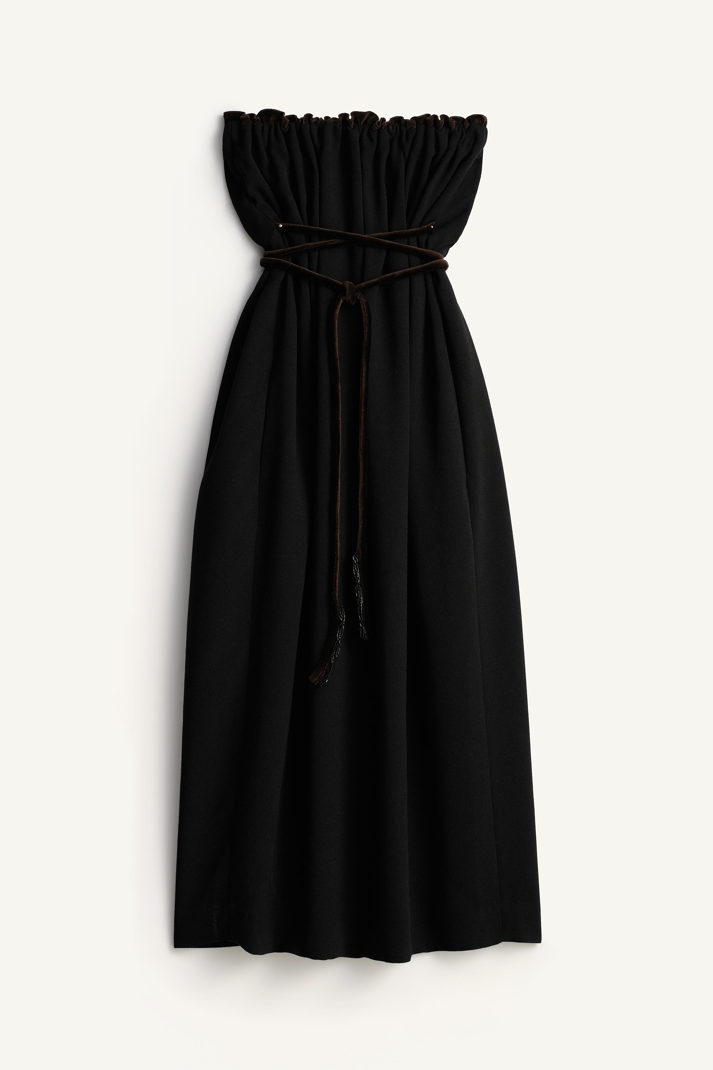 Limited Edition Combined Belted Dress by Zara
