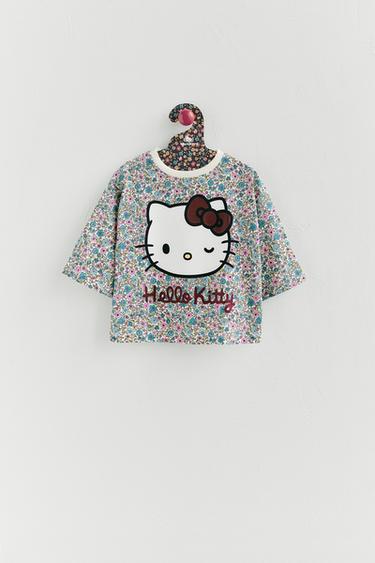 Zara HELLO KITTY © SANRIO FLORAL T-SHIRT - Multicolored