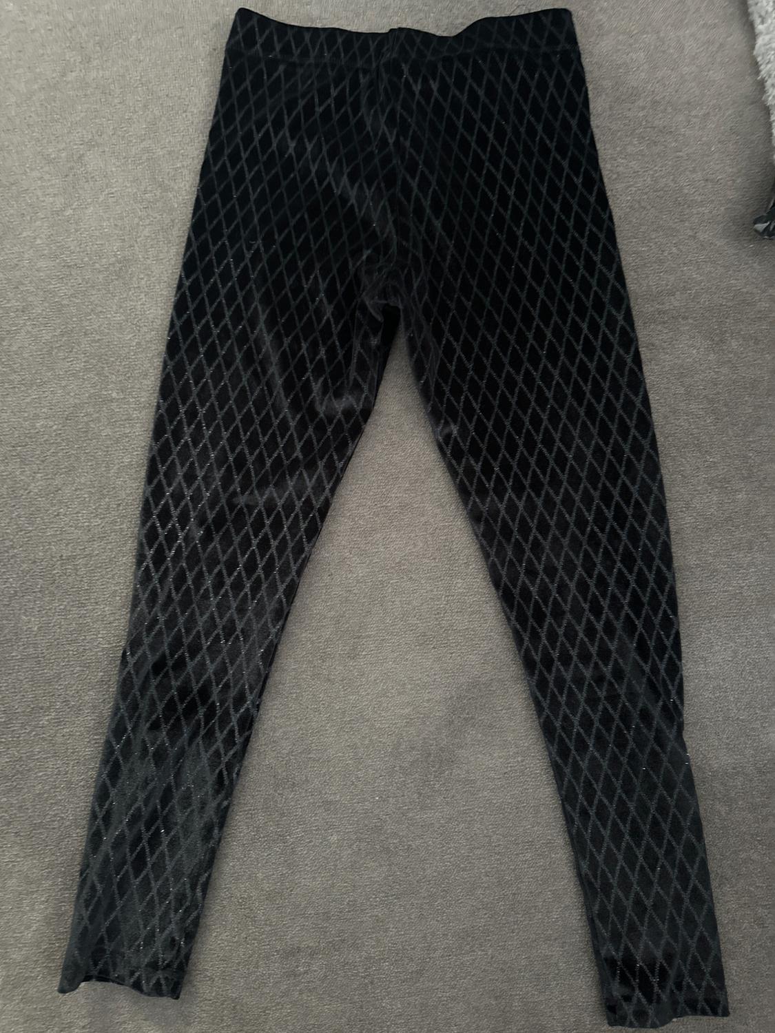 SHIMMERY VELVET LEGGINGS - Image 2
