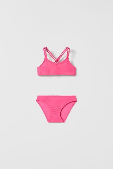 BIKINI PALMERAS - Fucsia de Zara