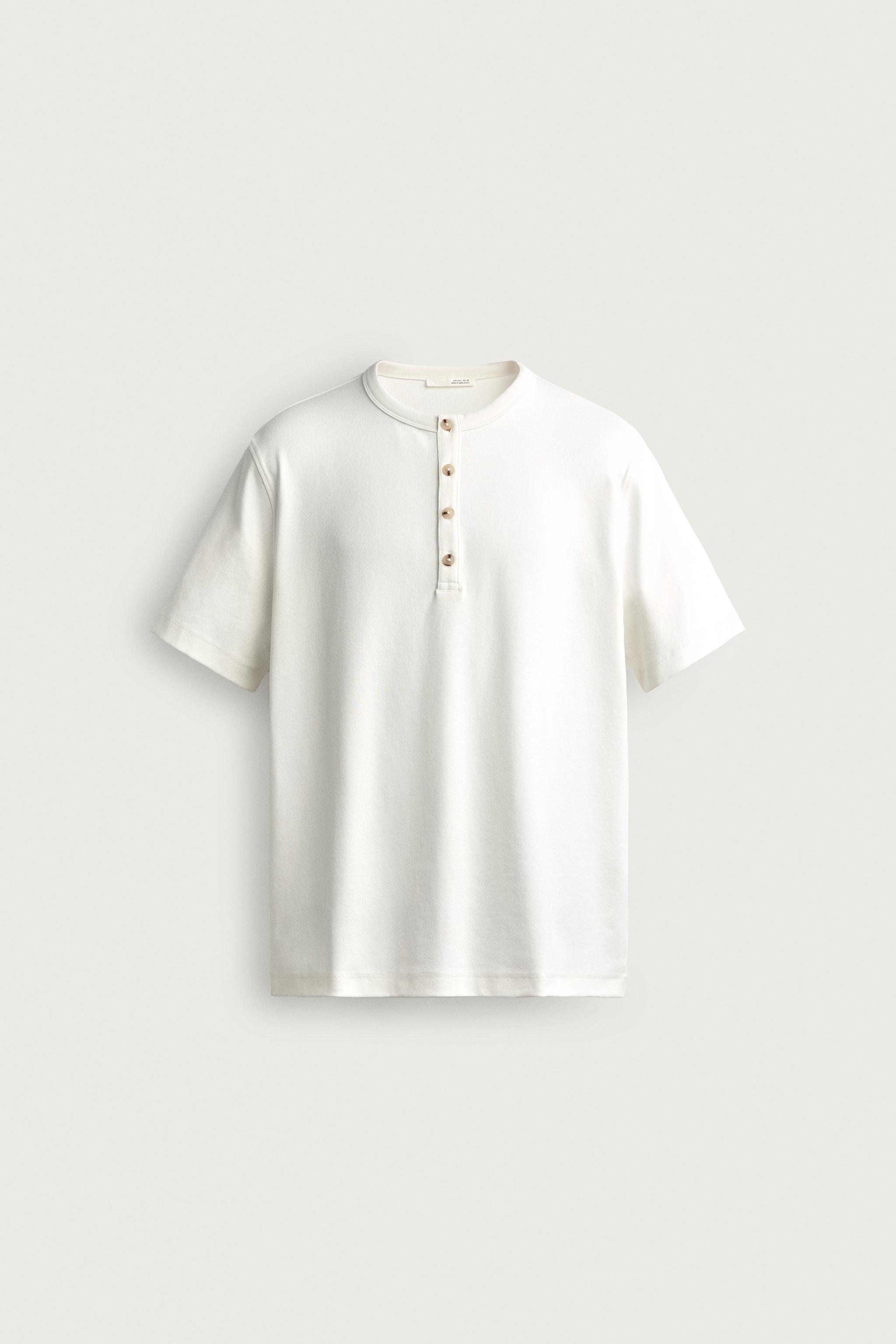 CAMISETA REGULAR FIT CUELLO PANADERO