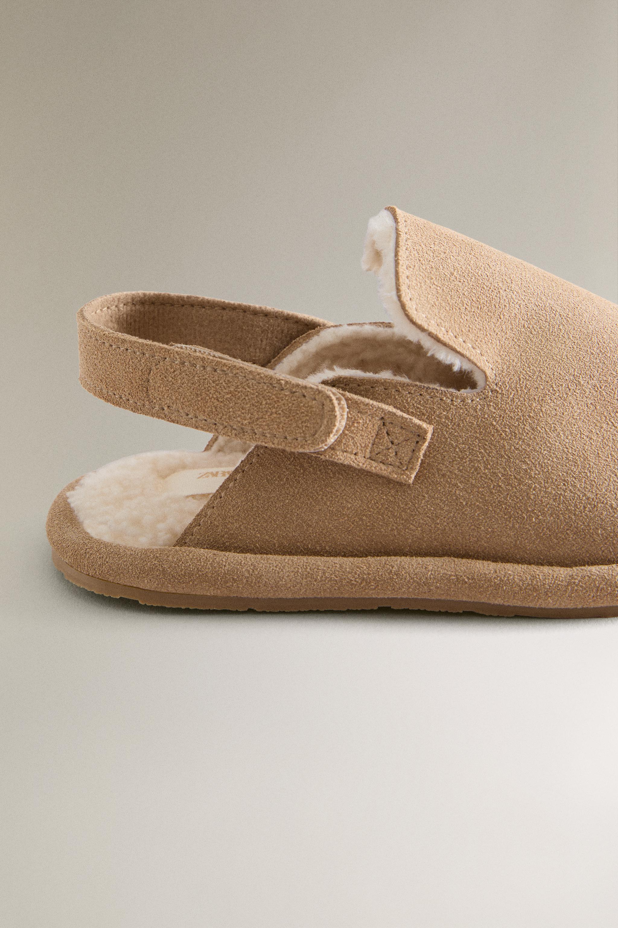 CHILDREN'S WARM LEATHER CLOGS