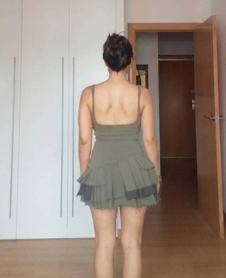 PLAYSUIT DRESS WITH CONTRAST BOX PLEATS - Image 9