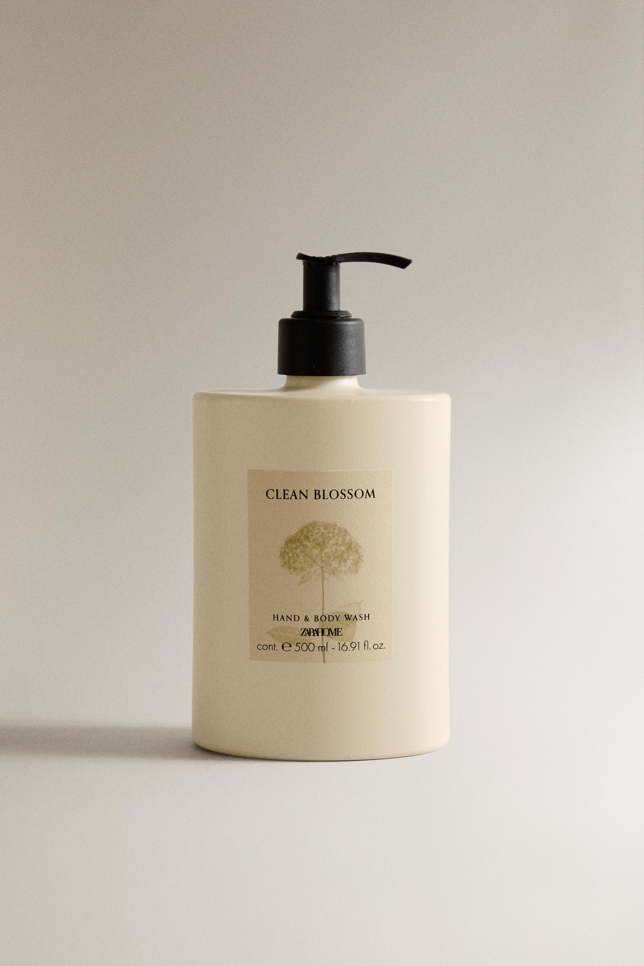(500 ML) CLEAN BLOSSOM LIQUID SOAP — Green/White