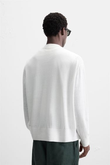 GILET 100 % CHANVRE - Blanc de Zara - Image 2
