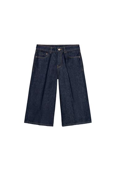 Z1975 LONG DENIM BERMUDA SHORTS - Blue by Zara