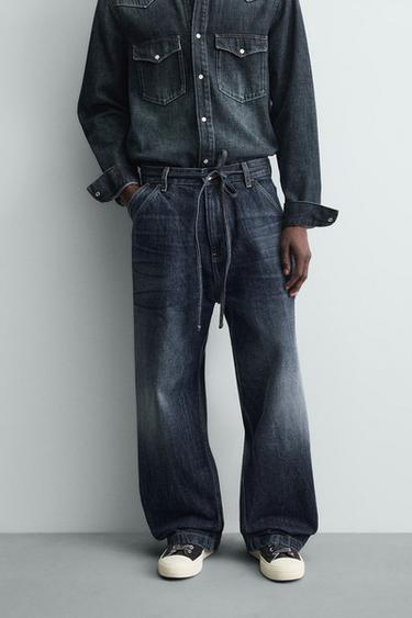 BAGGY FIT JEANS - Blue by Zara