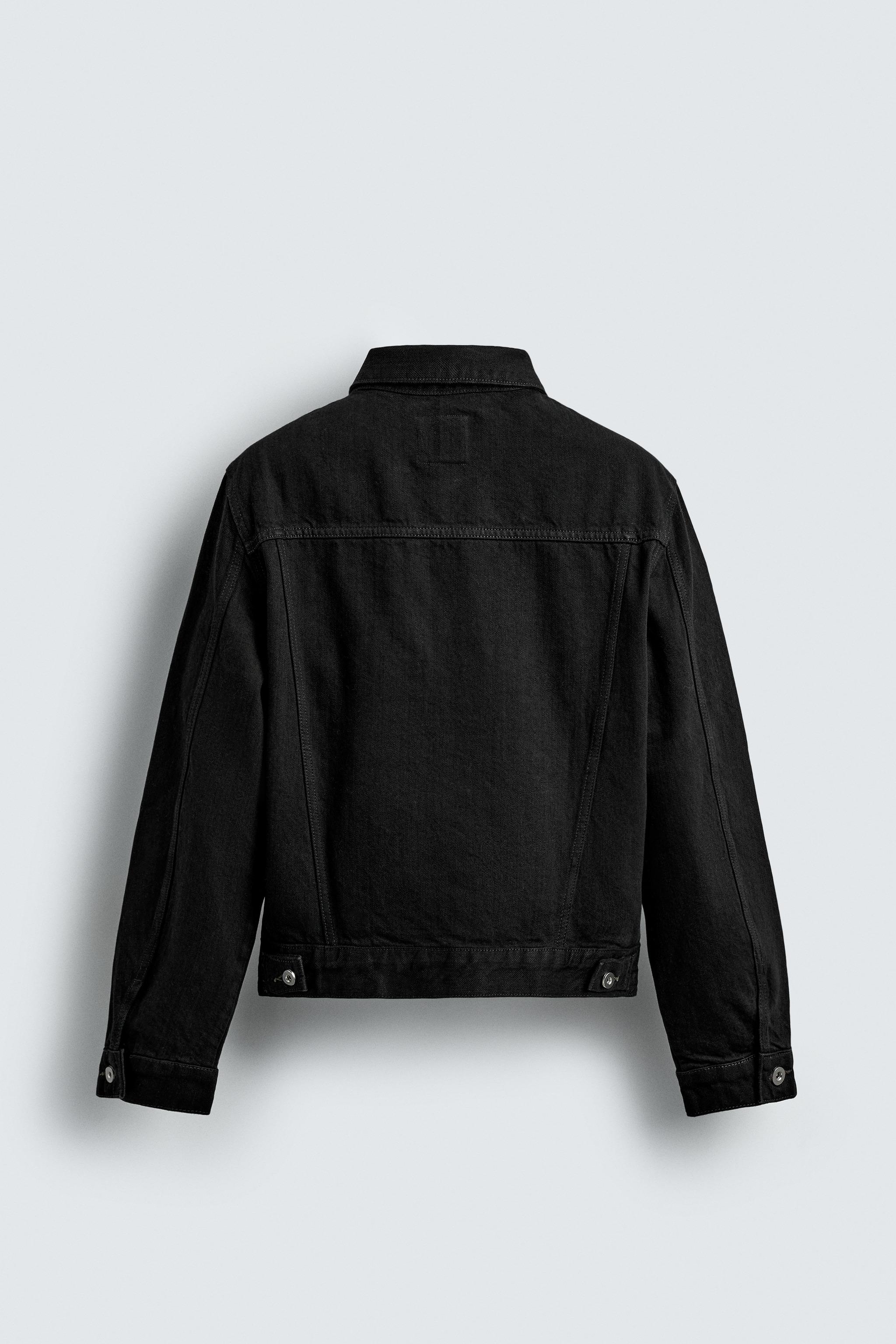 CROPPED FIT LIMITED EDITION DENIM JACKET - Black | ZARA United States