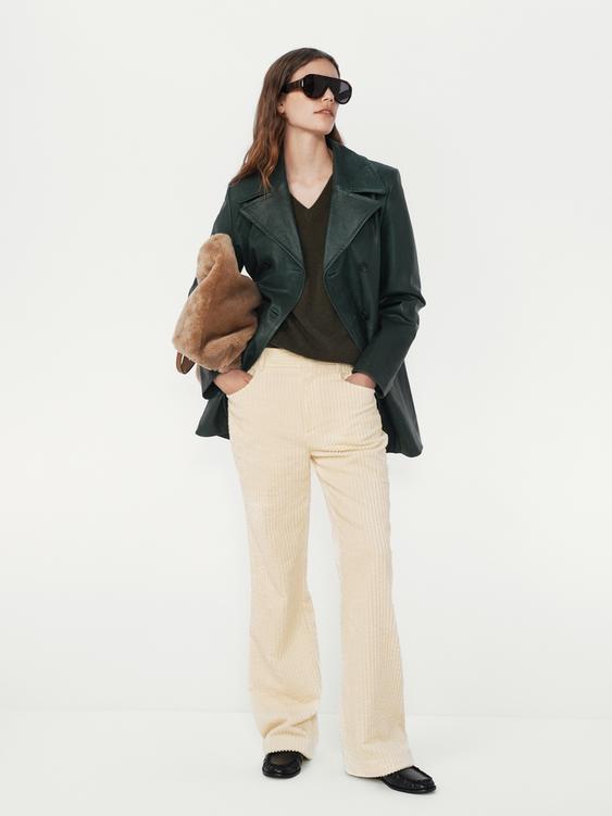 FLARE CORDUROY PANTS - THE ITEM ZARA WOMAN