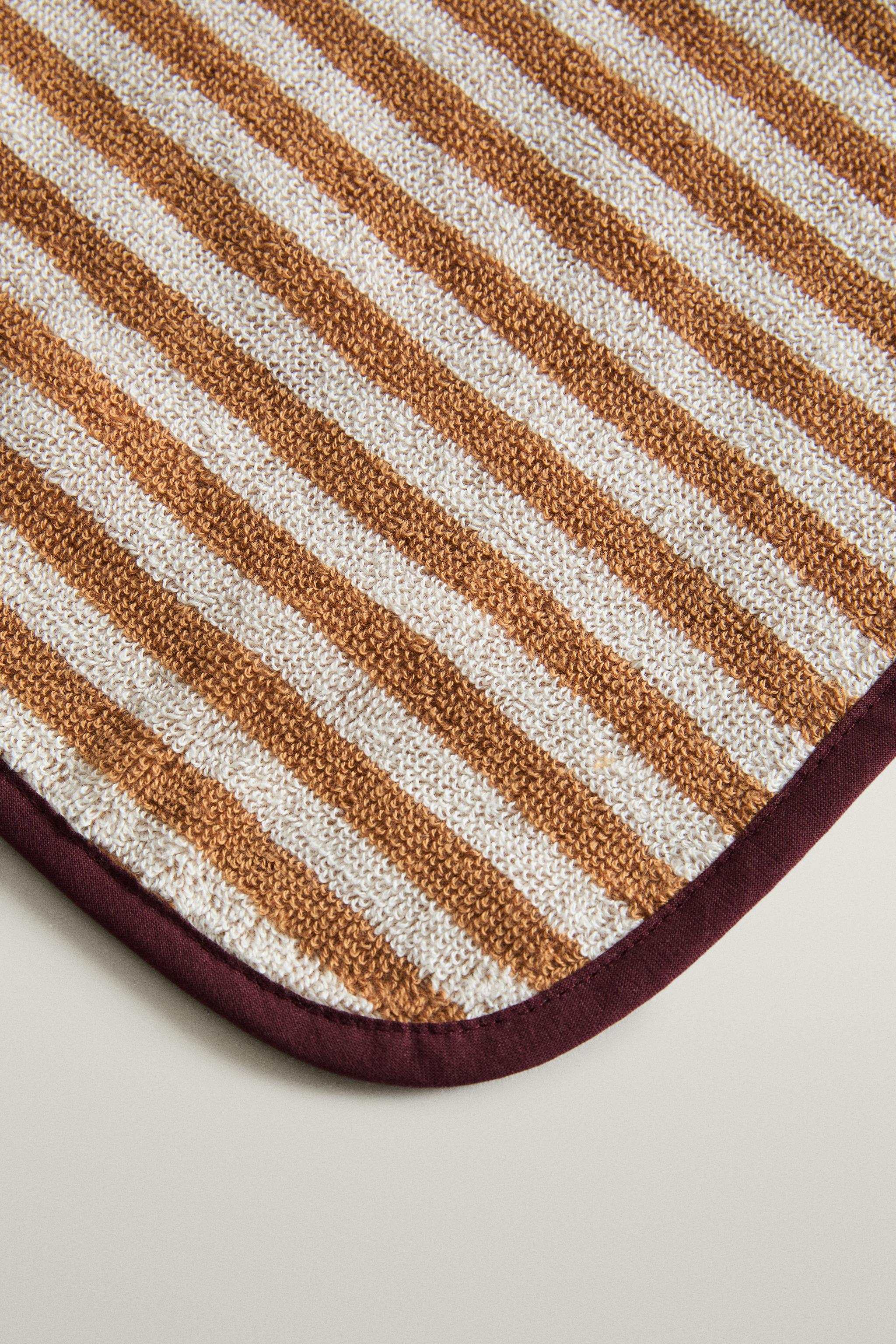SERVIETTE DE BAIN COTON RAYURES