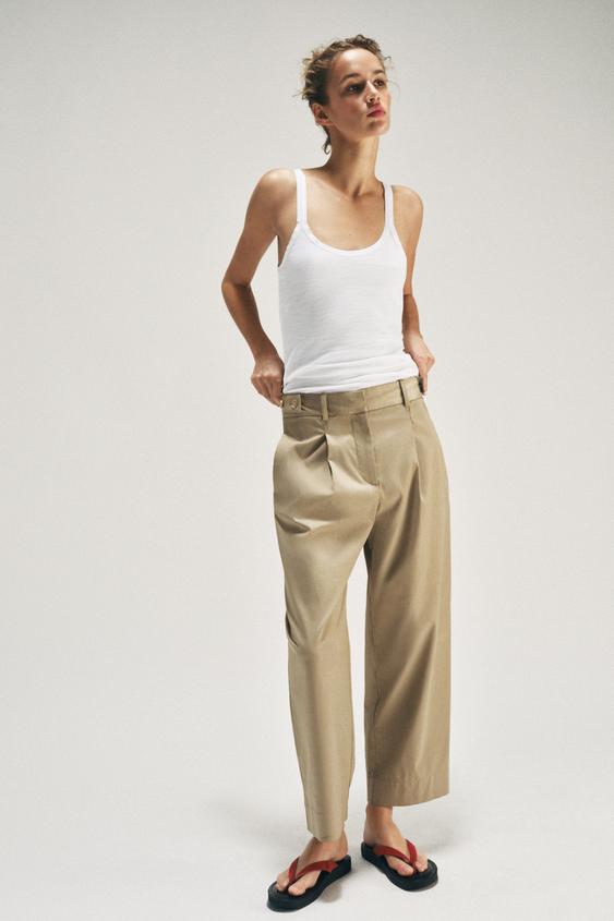 LOW-RISE PANTS WITH SIDE LOOPS from Zara - $59.90