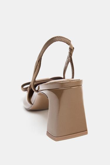 BOW SLINGBACK HEELS - Brown by Zara - Image 6