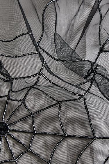TULLE HALLOWEEN SPIDER WEB TABLECLOTH - Multicoloured by Zara - Image 3