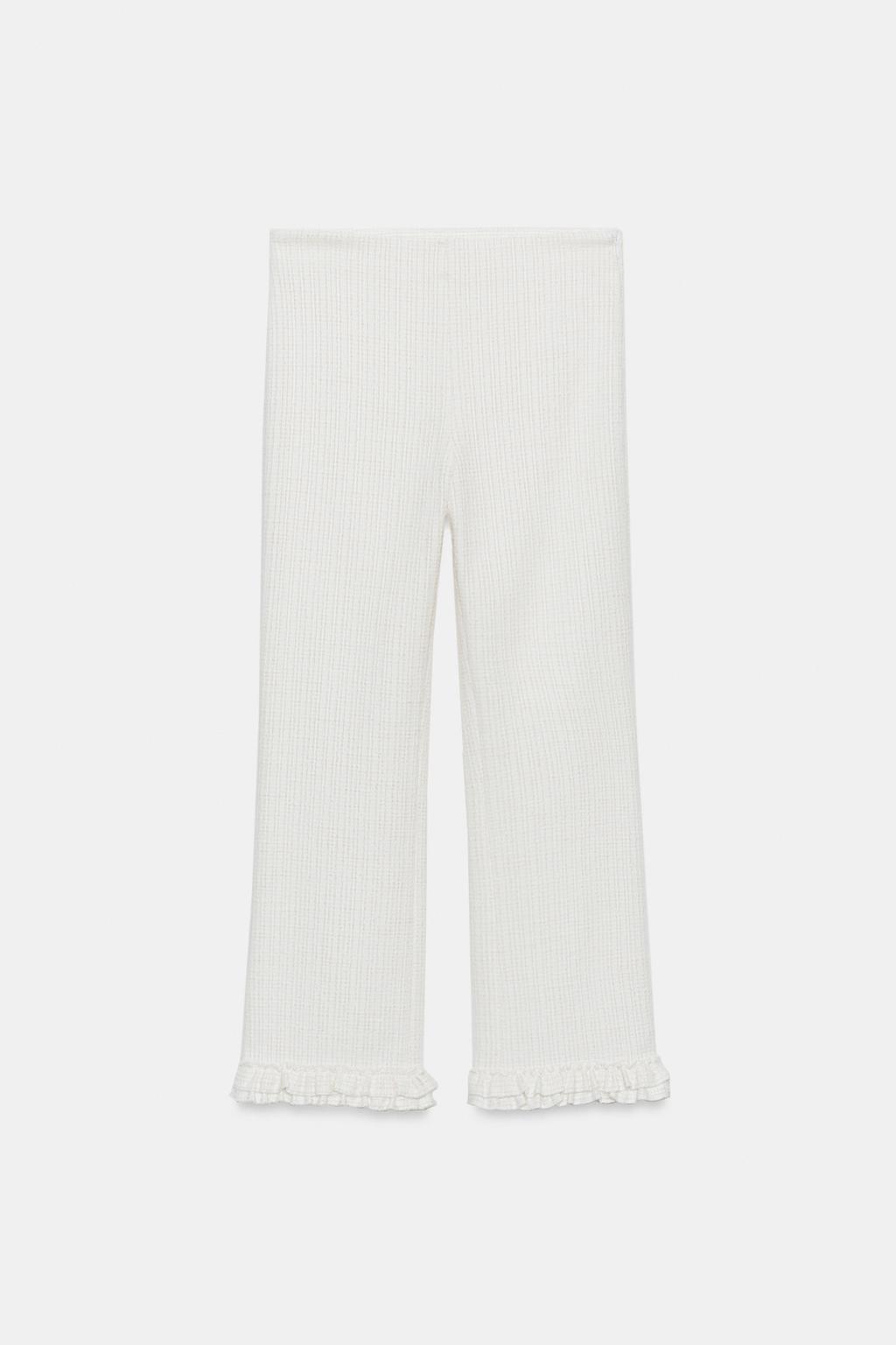 MINI FLARE RUFFLED PANTS