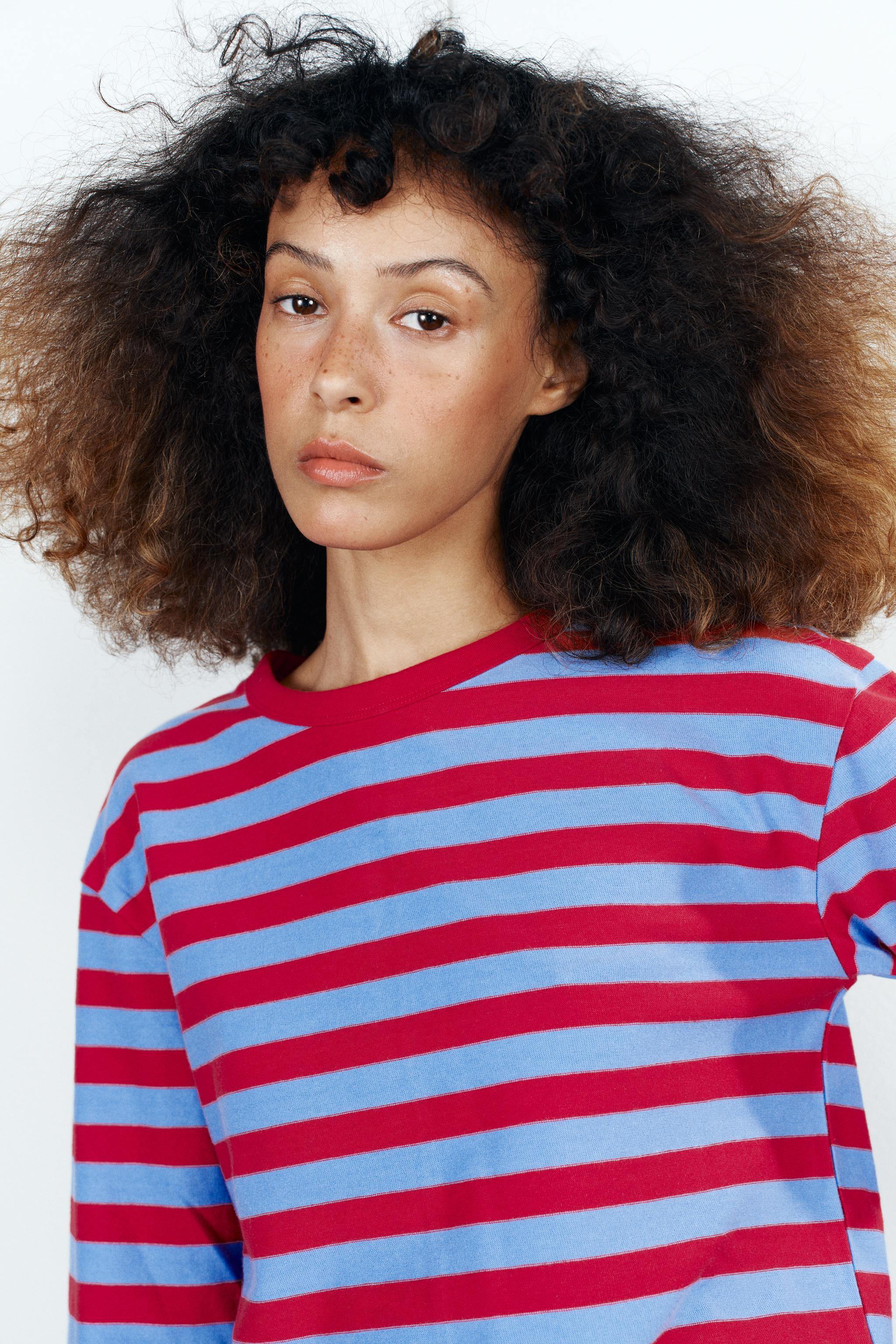 Женские футболки Zara STRIPED CREW NECK T-SHIRT — фото 3