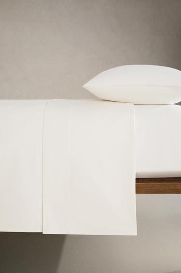 PERCALE DUVET COVER (800 THREAD COUNT) - Ecru by Zara - Image 2